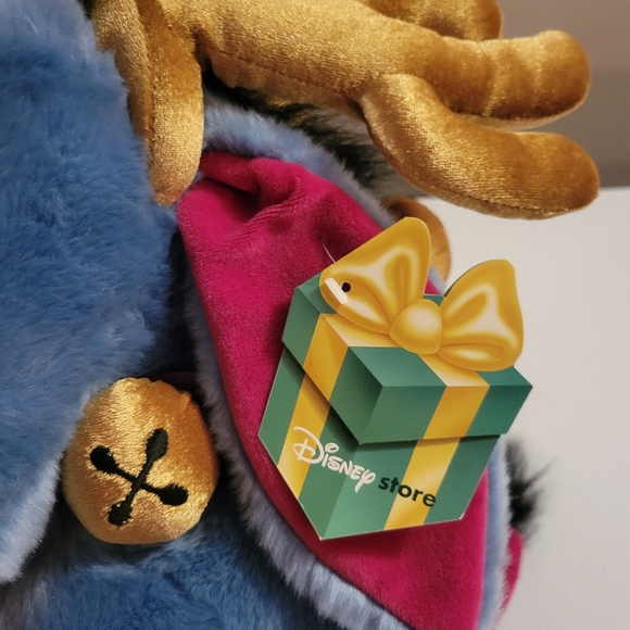 Disney Store 20" Eeyore Reindeer Plush with Antlers Christmas Jingle Bell Collar - Picture 5 of 7